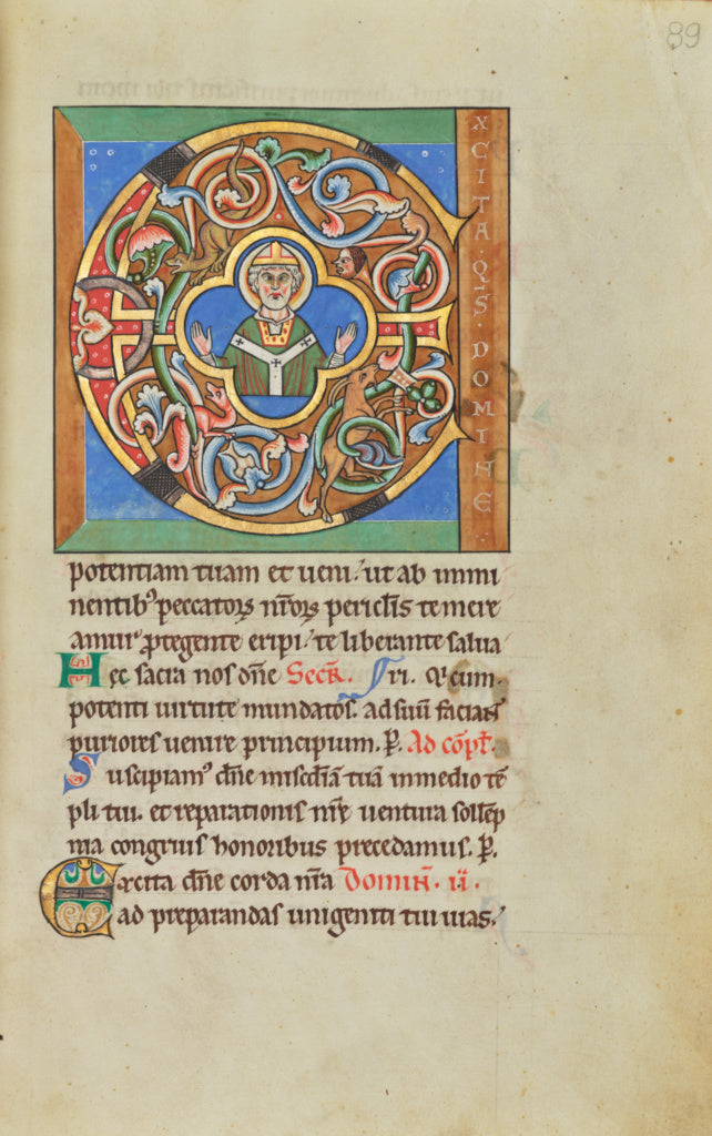 Unknown:Initial E: An Archbishop, Poster Print Wall Art