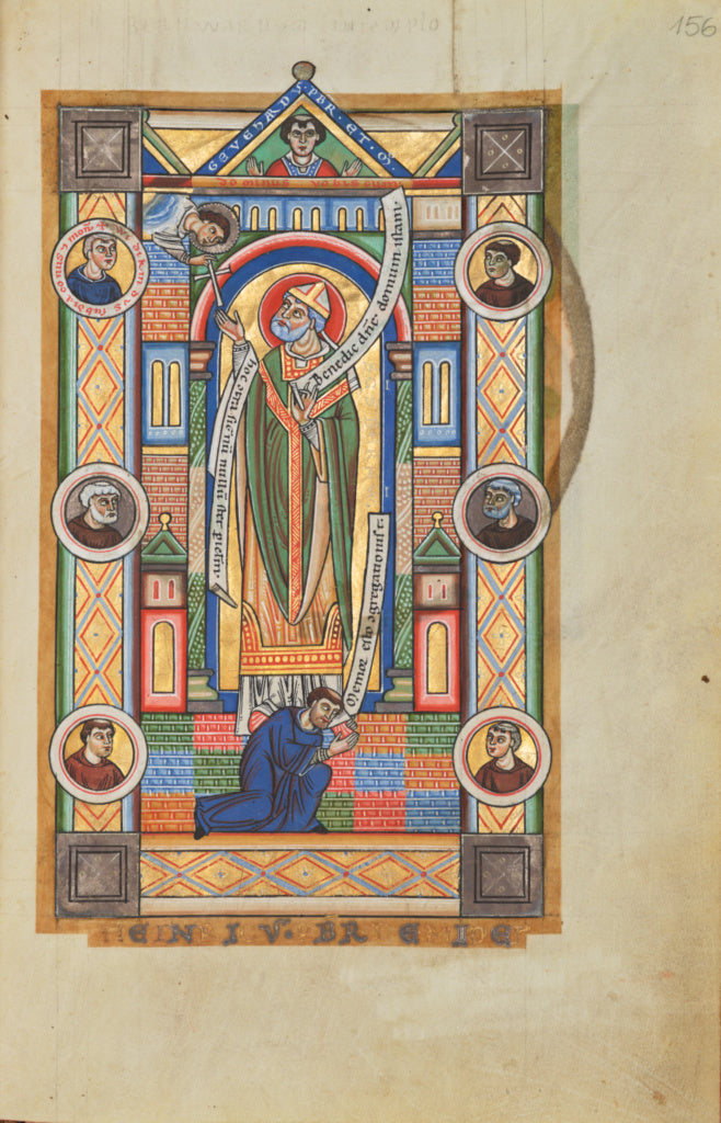 Unknown:Saint Bernward of Hildesheim, Poster Print Wall Art