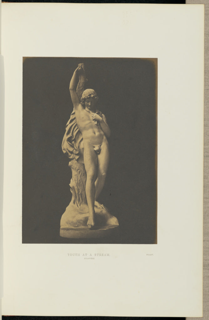 Claude-Marie Ferrier:Youth at a Stream, Poster Print Wall Art