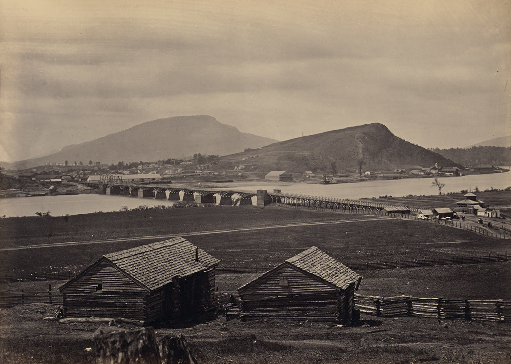 George N. Barnard:Chattanooga from the North, Poster Print Wall Art