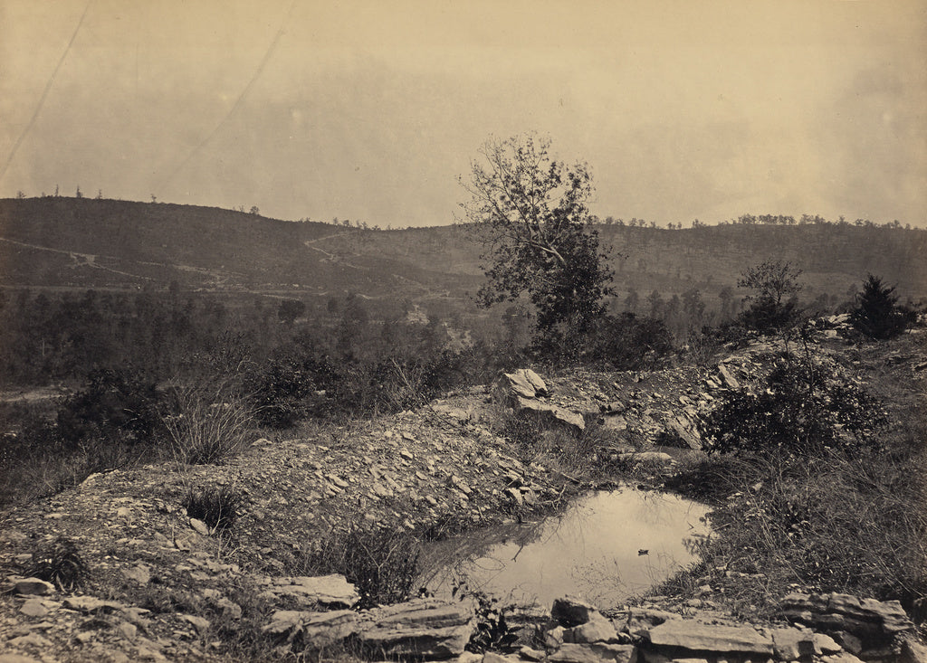 George N. Barnard:Mission Ridge from Orchard Knob, Poster Print Wall Art