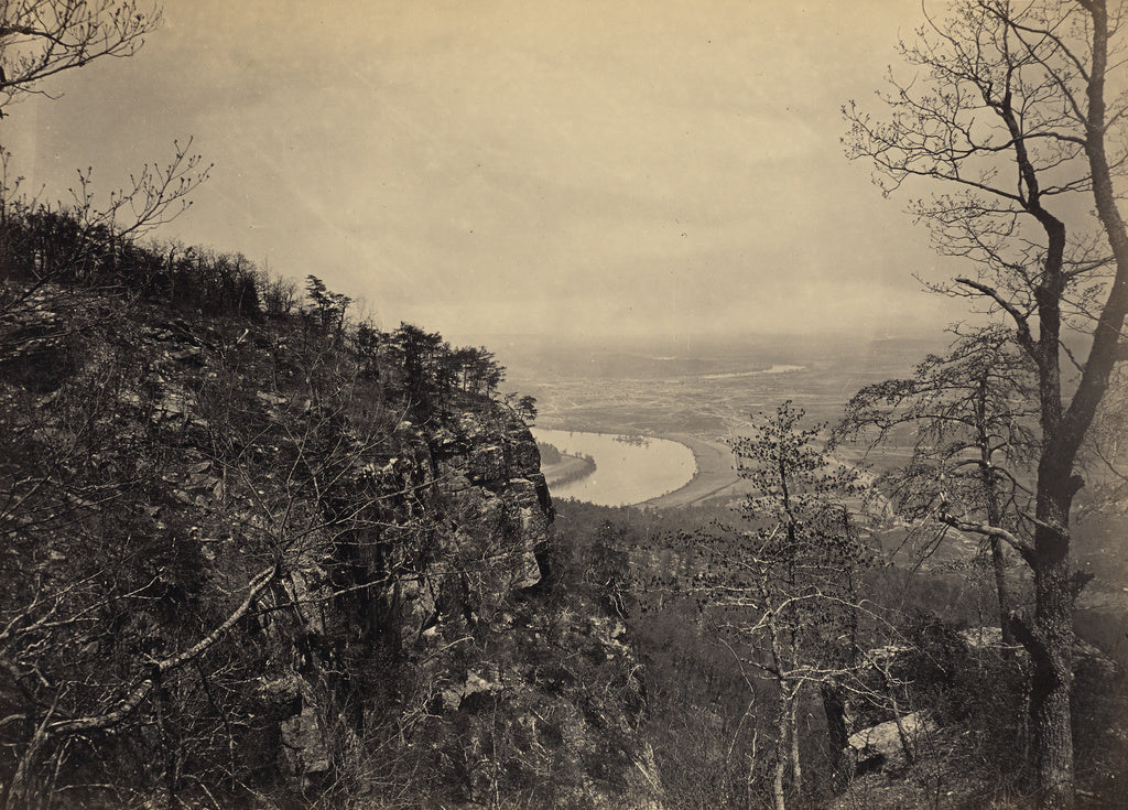 George N. Barnard:Chattanooga Valley from Lookout Mountain, , Poster Print Wall Art
