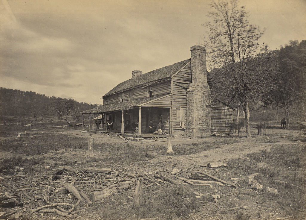 George N. Barnard:The John Ross House, Ringold, Georgia, Poster Print Wall Art