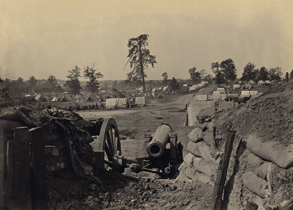 George N. Barnard:Rebel Works in Front of Atlanta, Ga. No. 3, Poster Print Wall Art