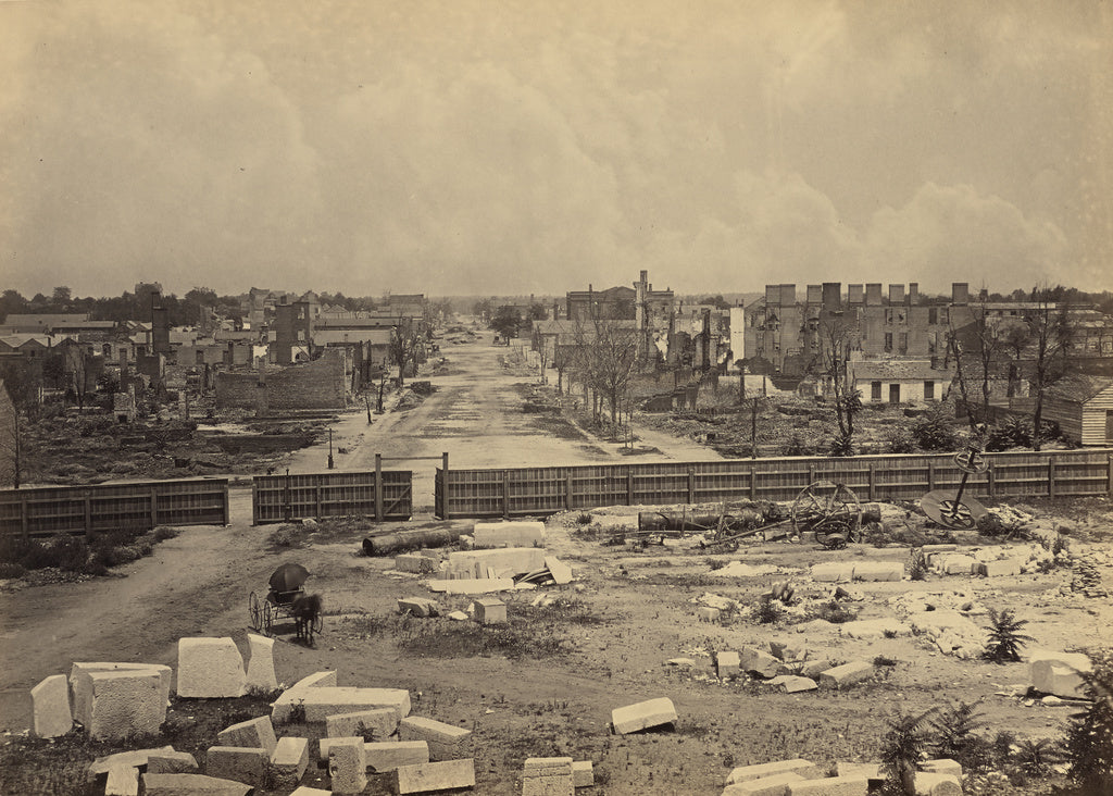 George N. Barnard:Columbia from the Capitol, Poster Print Wall Art