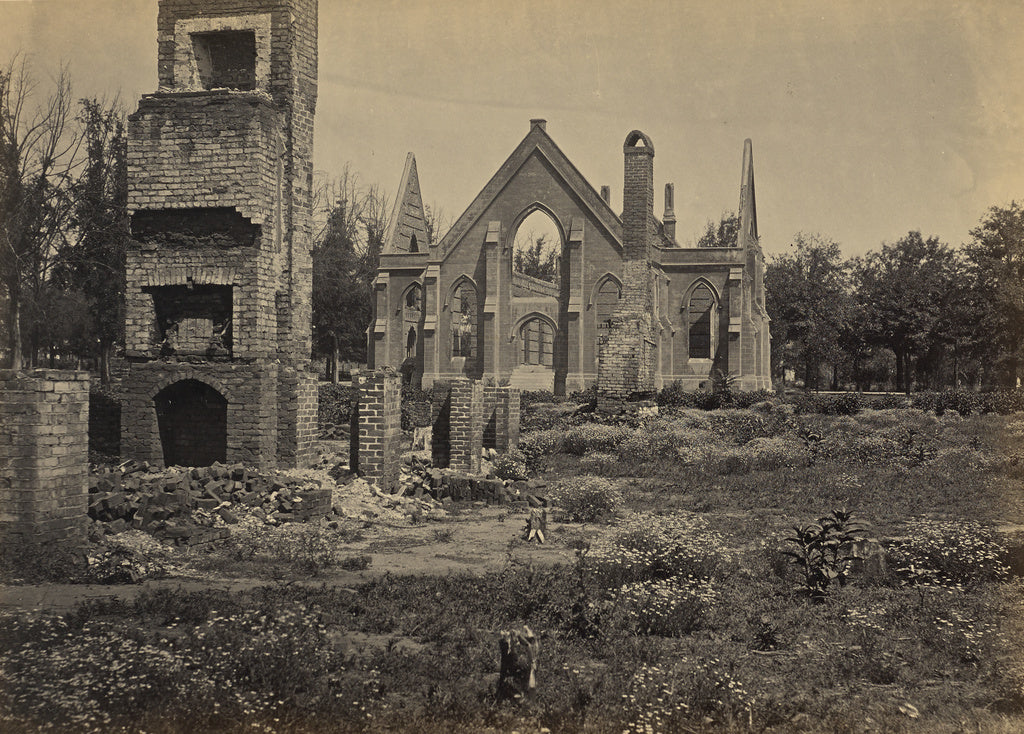 George N. Barnard:Ruins in Columbia, South Carolina, Poster Print Wall Art