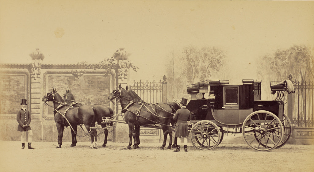 Louis-Jean Delton:Mail Coach du Cte. Ed. de Lambertye, Poster Print Wall Art