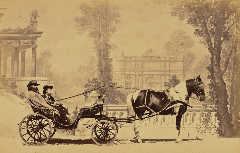 Louis-Jean Delton:Monsieur Adam Salomon et sa fille, Poster Print Wall Art