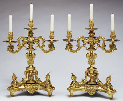 André-Charles BoulleAttributed to:Pair of Candelabra,16x12"(A3)Poster