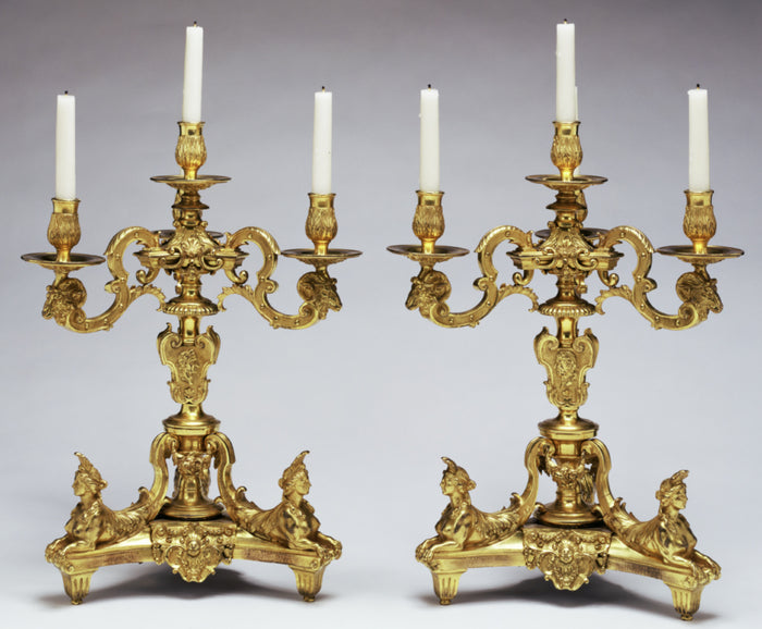 André-Charles BoulleAttributed to:Pair of Candelabra,16x12