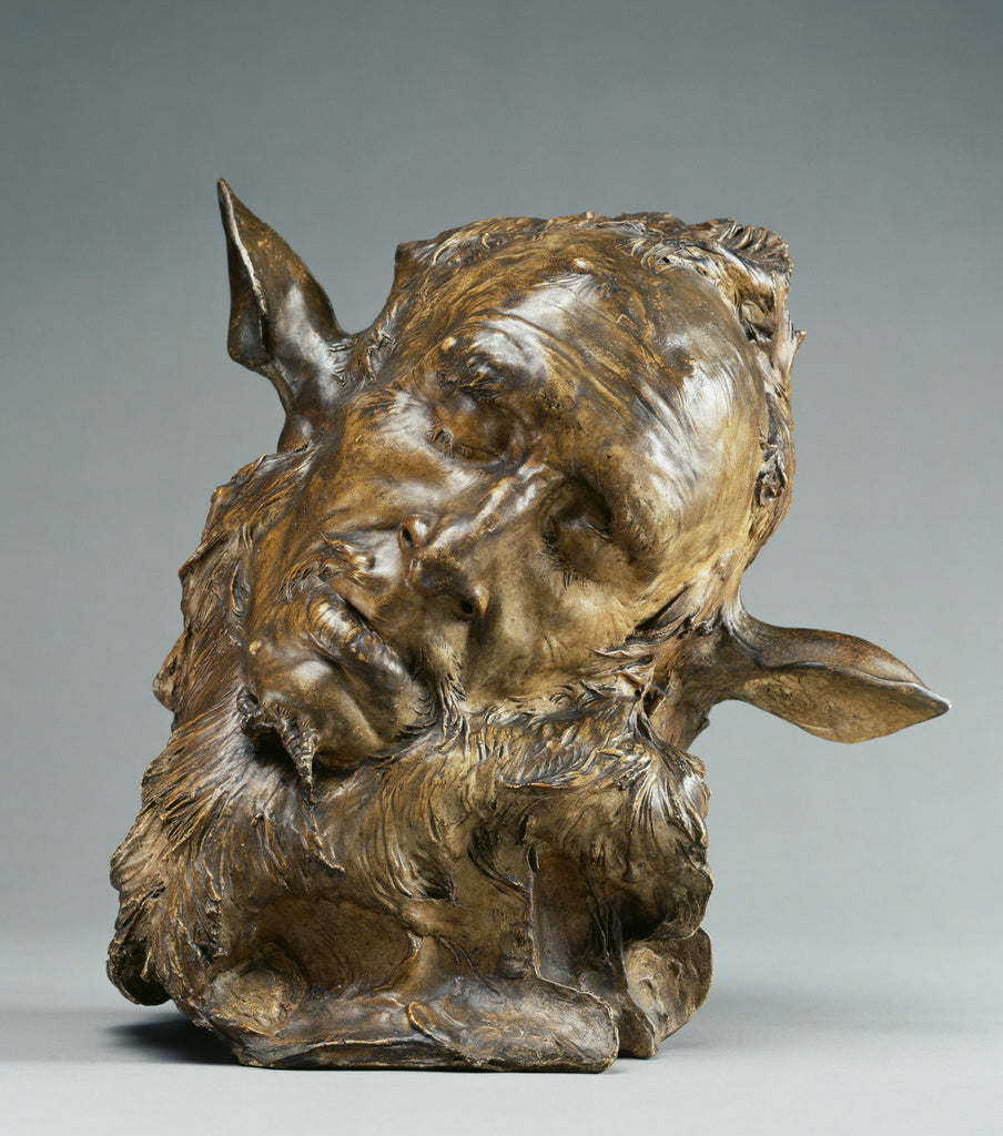 Jean-Joseph Carriès:Self-Portrait as Midas (also called the, Poster Print Wall Art