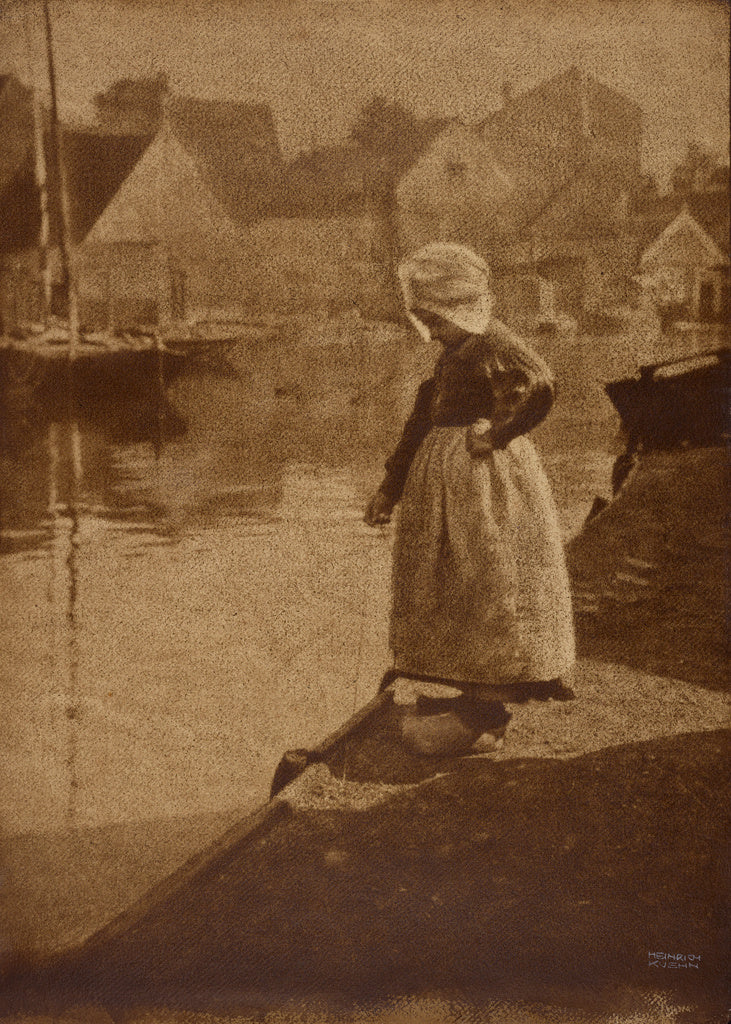 Heinrich Kühn:Dutch Girl in Landscape,16x12"(A3)Poster