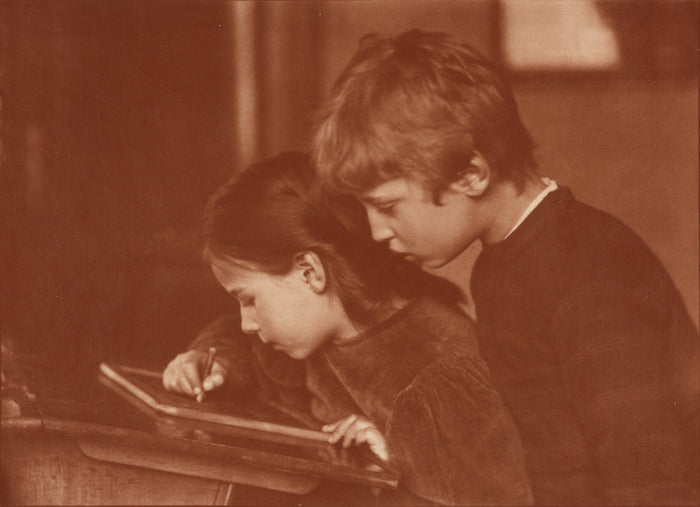 Heinrich Kühn:Brother and Sister,16x12
