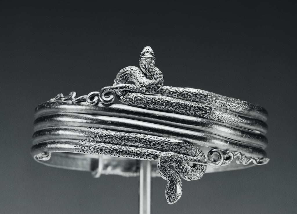 Unknown:Wrist bracelet in the form of a coiled snake, Poster Print Wall Art