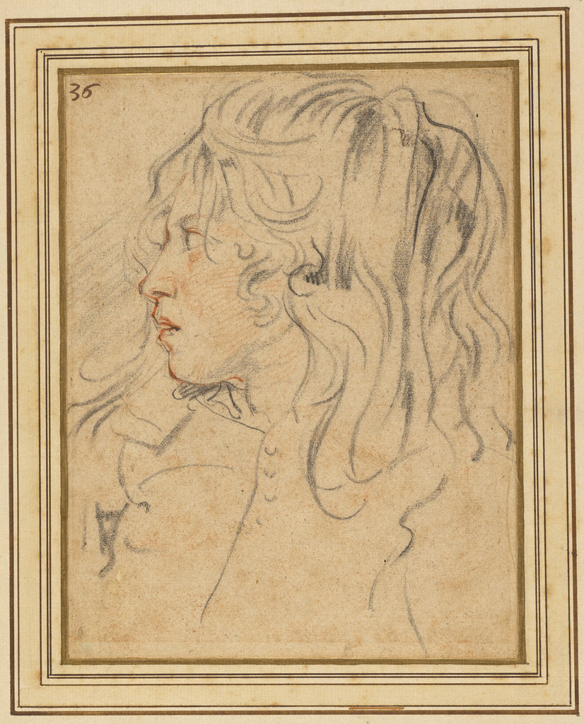 Jan Cossiers:Head of a Young Boy, Poster Print Wall Art