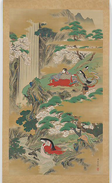 The Demon Shutend?ji on Mt. ?e Viewing Cherry Blossoms c1844–5,16x12"(A3)Poster