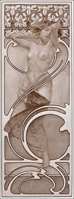 11 from the 'Documents Decoratifs" series, 1901 vintage artwork by Alphonse Mucha, 16x12" (A3 size) poster print