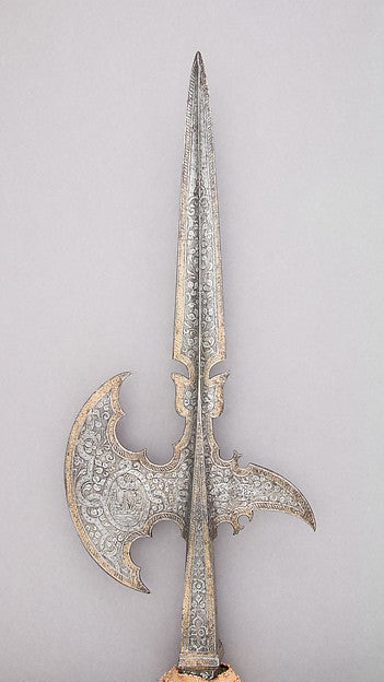 Halberd of Wilhelm V  Duke of Bavaria  dated 1582,  Poster Print Wall Art