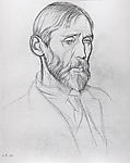 William Rothenstein - Kenyon Cox 1911, Poster Print Wall Art