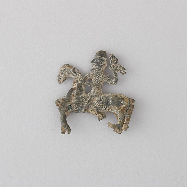 Man on Horseback with Falcon 13th cent,  Poster Print Wall Art