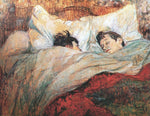 The Bed by Henri de Toulouse-Lautrec, vintage art, modern poster print