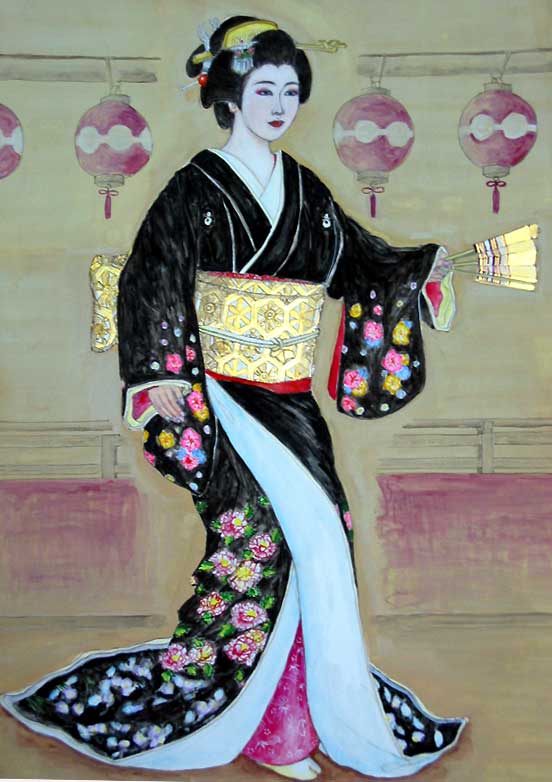 1203b, historic, vintage ukiyo-e Japan artwork,12x8"(A4) Poster Print