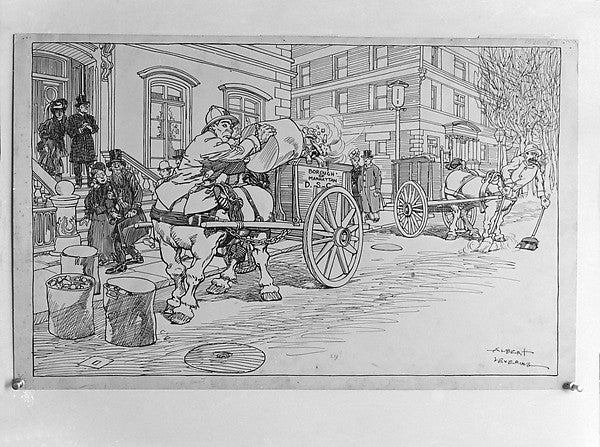 If the Centaurs Were Back on Earth - The Street Cleaning Depar, Poster Print
