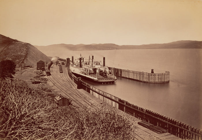 Carleton Watkins:[The Ferryboat 