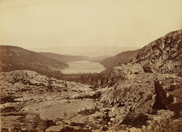 Carleton Watkins:[Donner Lake, C.P.R.R.],16x12