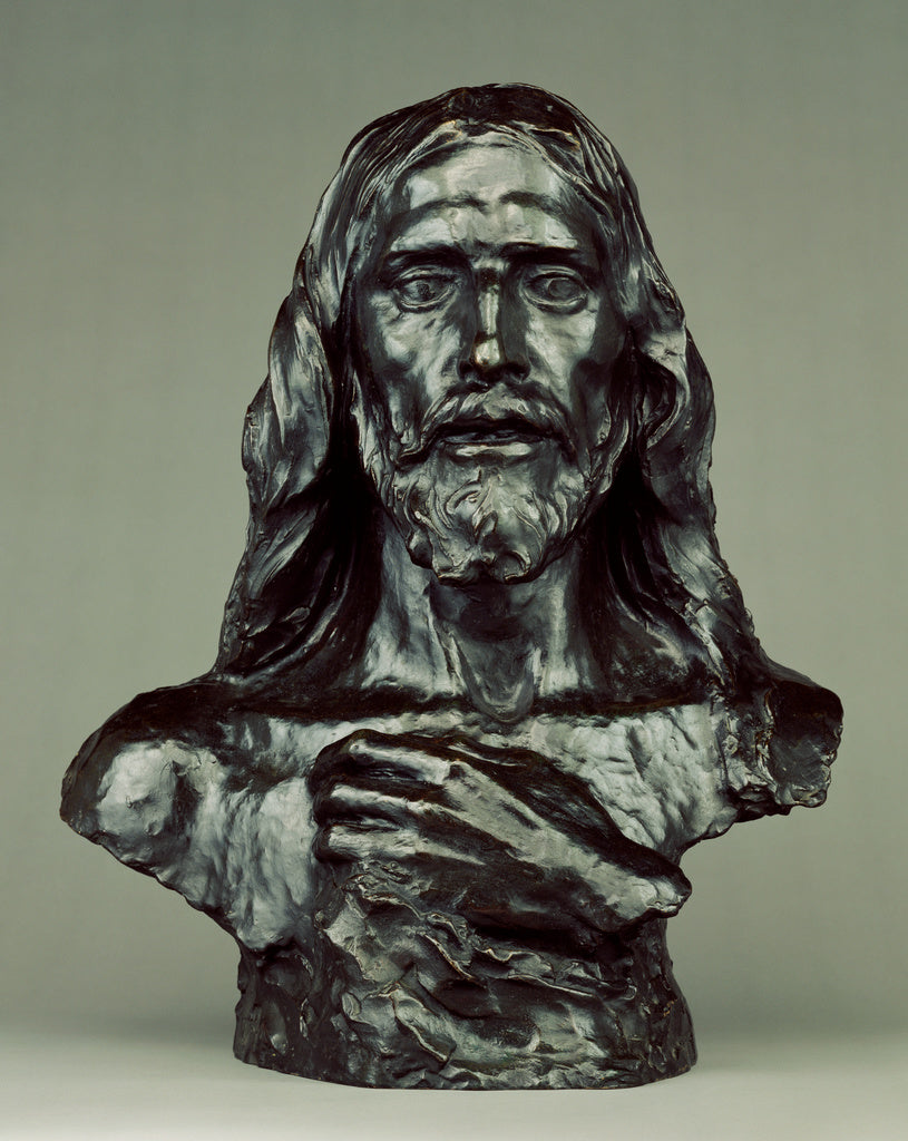 Constantin Meunier:Bust of Christ, Poster Print Wall Art