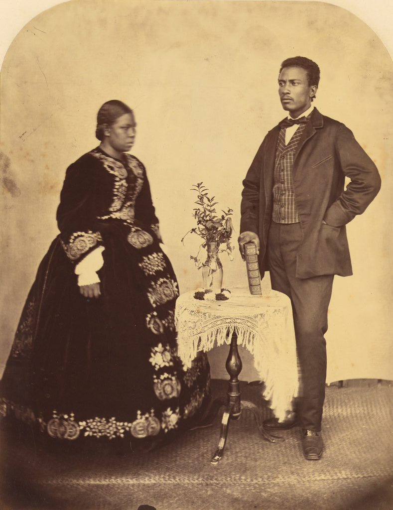 Reverend William Ellis:[Portrait of a Black Couple], Poster Print Wall Art