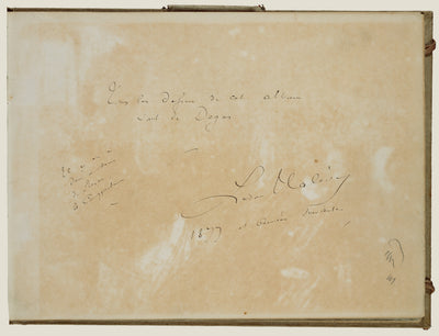 Edgar Degas:Halévy's inscriptions,16x12"(A3)Poster