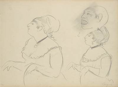 Edgar Degas:Sketches of Café Singers,16x12"(A3)Poster