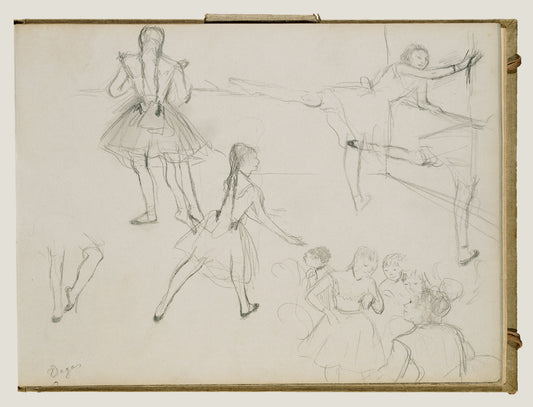 Edgar Degas:Ballet Dancers Rehearsing,16x12"(A3)Poster