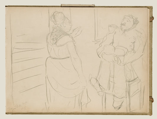 Edgar Degas:Brothel Scene,16x12"(A3)Poster
