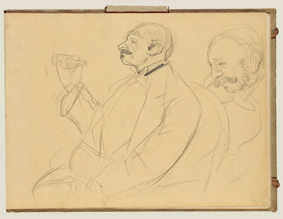 Edgar Degas:Opera Fan and Ernest Reyer,16x12"(A3)Poster