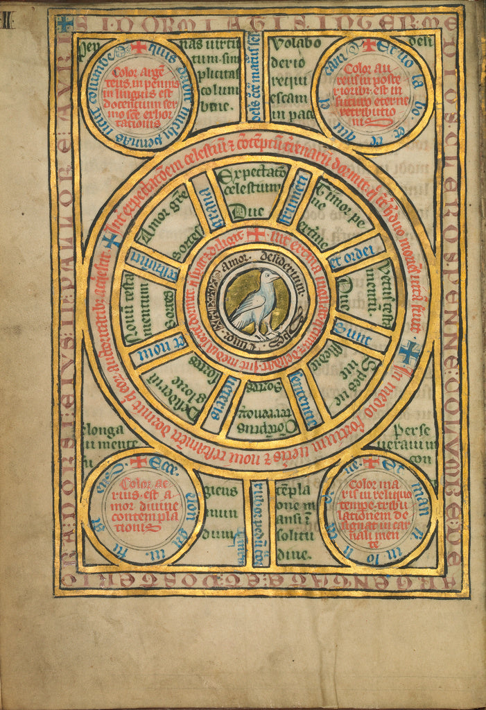 Unknown:Diagram with a Dove, Poster Print Wall Art