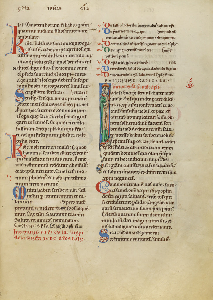 Unknown:Initial I: Saint Jude, Poster Print Wall Art