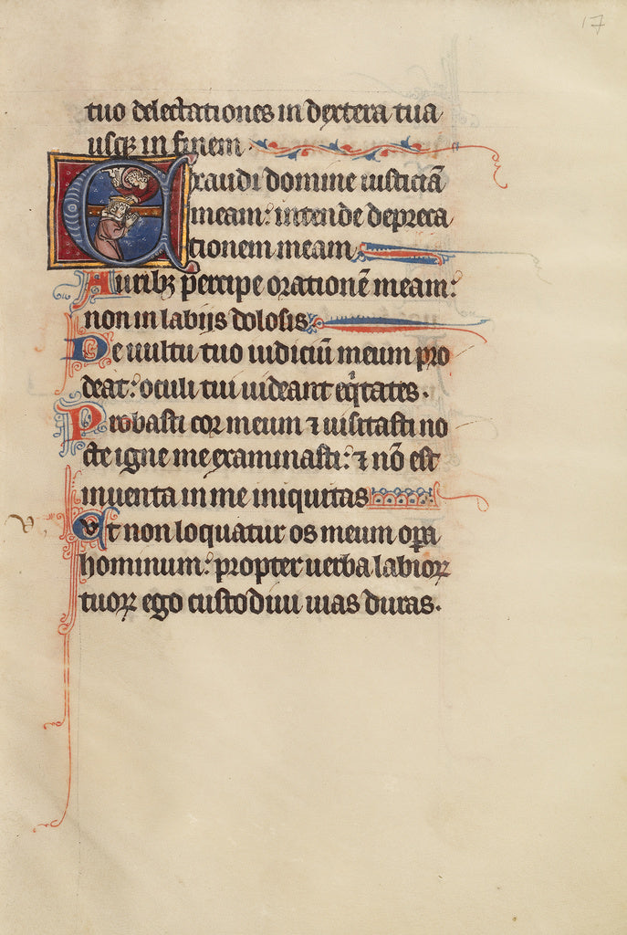 Bute Master:Initial E: Christ Crowning David,16x12