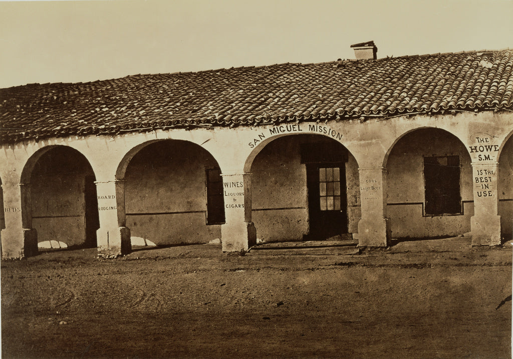 Carleton Watkins:[San Miguel Mission],16x12"(A3)Poster