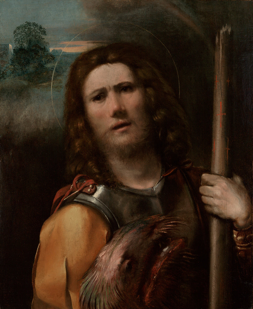 Dosso Dossi  , about 1490 - 1542):Saint George, Poster Print Wall Art