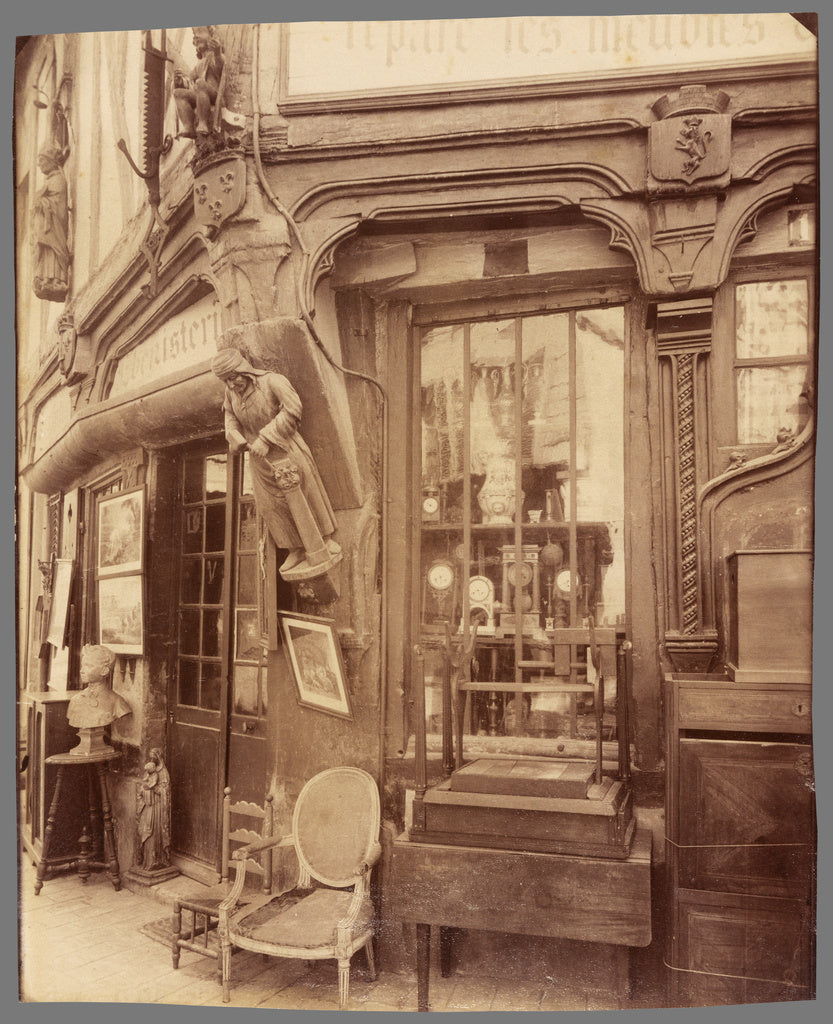 Eugène Atget:Compiègne-Vielle Maison rue des Lombards, Poster Print Wall Art