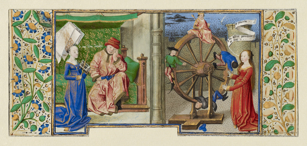 Coëtivy Master :Philosophy Consoling Boethius and Fortune T, Poster Print Wall Art