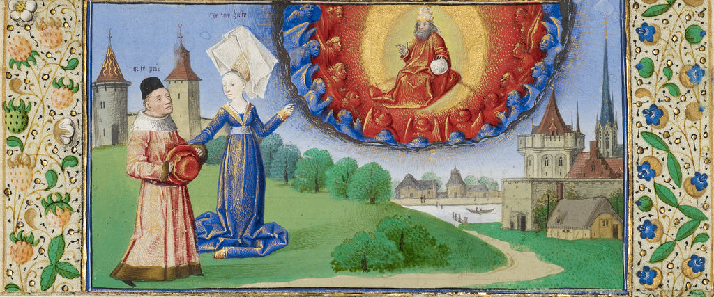 Coëtivy Master :Philosophy Instructing Boethius on the Role, Poster Print Wall Art