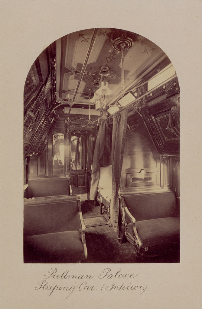 Carleton Watkins:Pullman Palace Sleeping Car (Interior),16x12