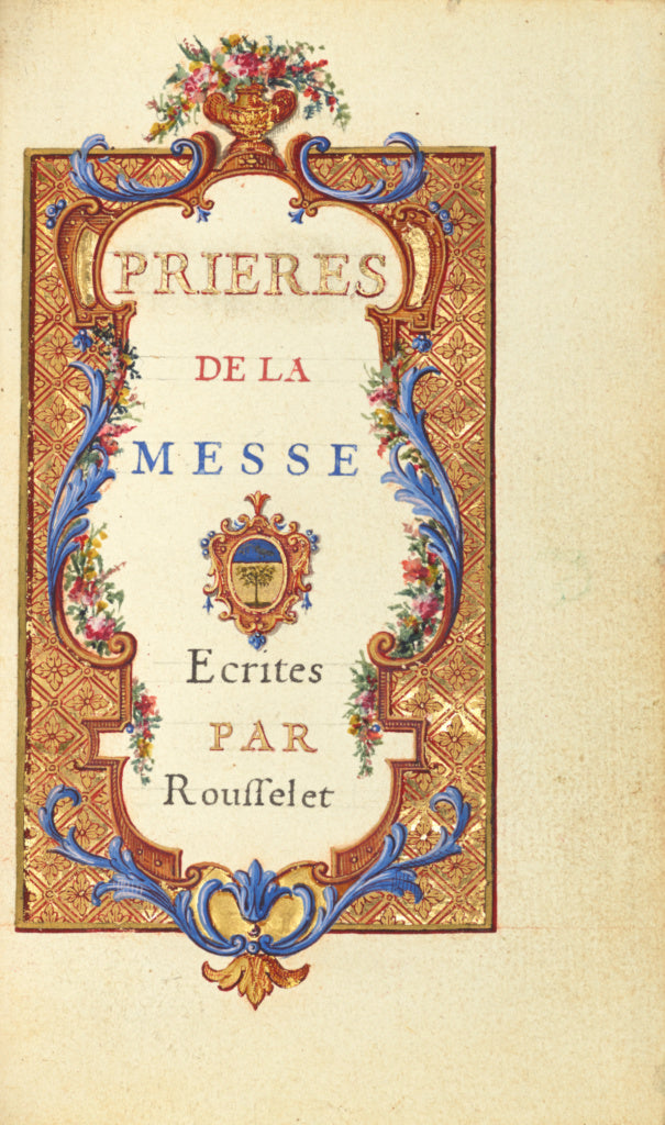 Jean Pierre Rousselet:Decorated Title Page, Poster Print Wall Art