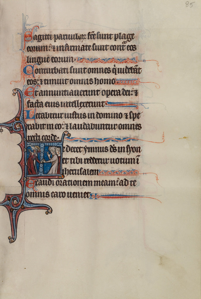 Bute Master:Initial T: Nebuchadnezzar Holding a Jewish Capti, Poster Print Wall Art