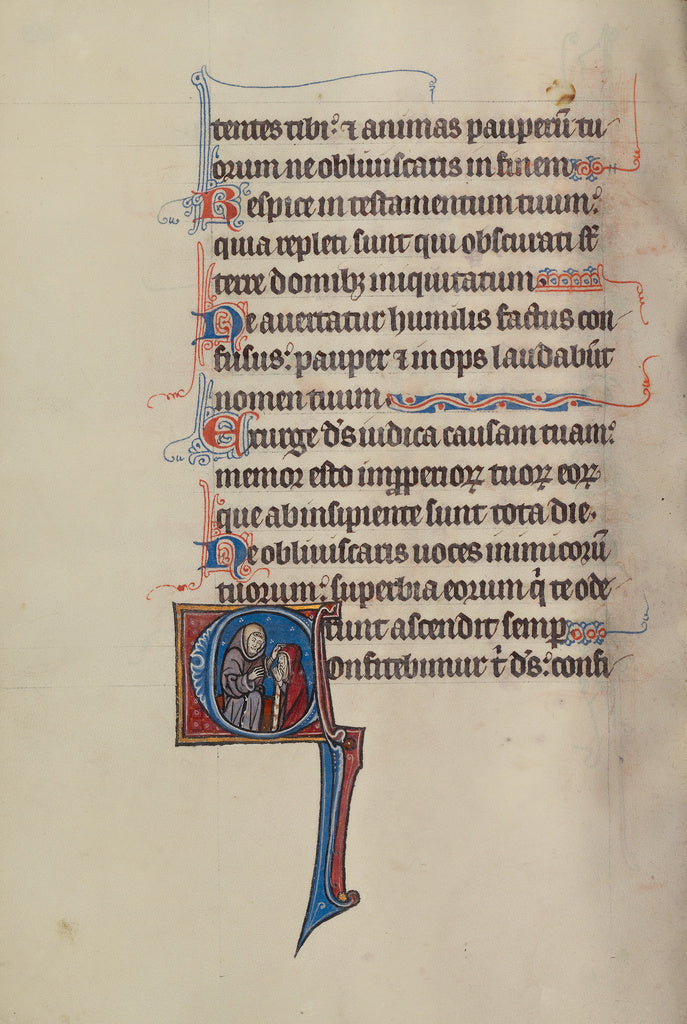 Bute Master:Initial C: A Woman Confessing to a Cleric, Poster Print Wall Art