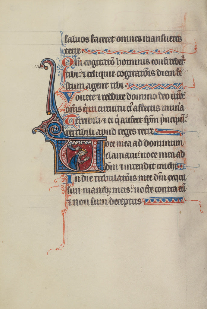 Bute Master:Initial V: The Divine Hand Crowing David,16x12
