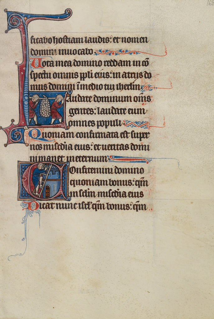 Bute Master:Initial L: Two Spies Carrying Grapes; Initial C:, Poster Print Wall Art